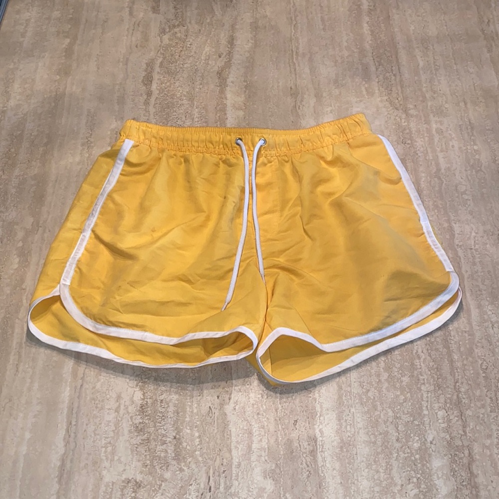 Forever 21 Yellow Swim Short